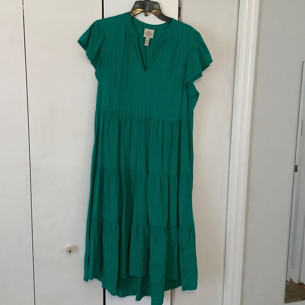 Green Tiered Dress
